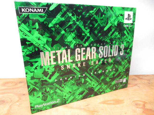 美品 KONAMI コナミ METAL GEAR SOLID SNAKE EATER メタルギアソリッド3 スネークイーター プレミアムパッケージ PS2 ソフト